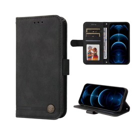 SEAHAI Case for HONOR X6b Leather PU Wallet Folio Stand Cover, Ultra-thin Shockproof Case Kickstand with Credit Card Slots TPU Shell Magnetic Close - Black