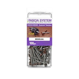 Starborn Deckfast Brown Fascia Epoxy Coated Carbon Steel Screws - 100 Count - #10 X 1-7/8"