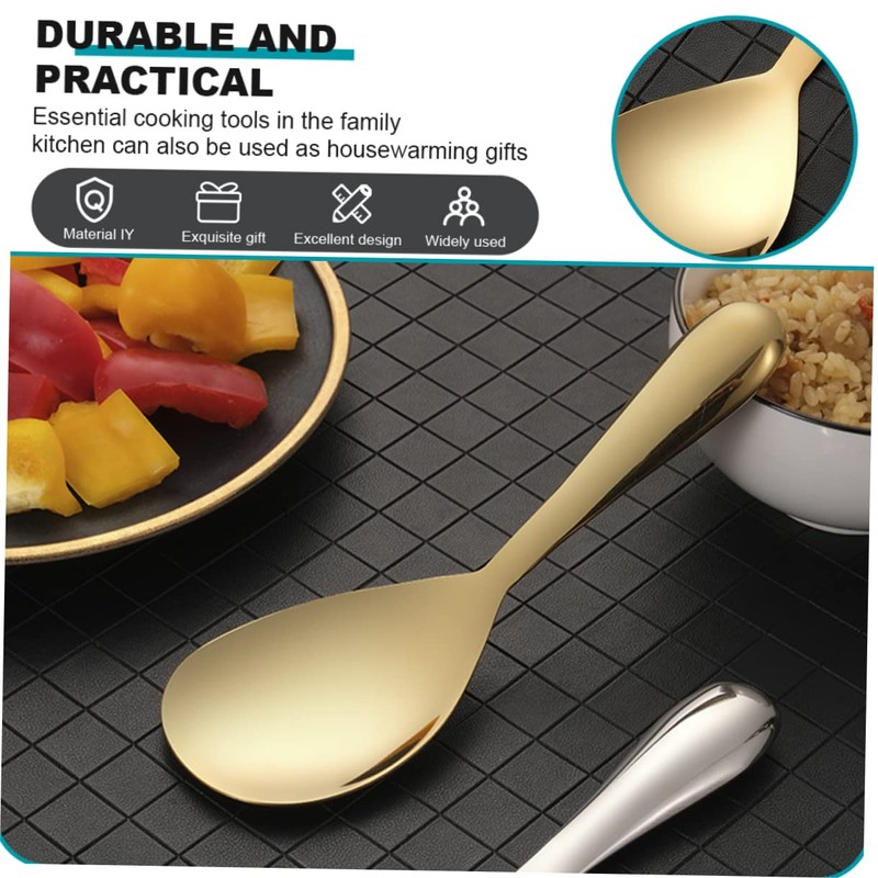 Angoily Rice Spoon Mixing Spoons Appetizer Spoons Turner Spatula Rice