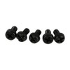 Black Screw Set, M3 6mm Round Nylon Screws for Wood,