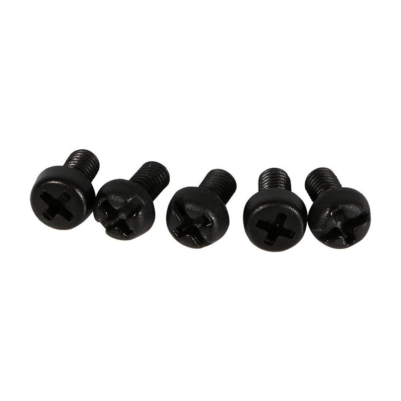 Black Screw Set, M3 6mm Round Nylon Screws for Wood,