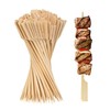 Konilaomu 9.84 Inch Bamboo Skewers 100PCS Food Appetizer Toothpicks Wide