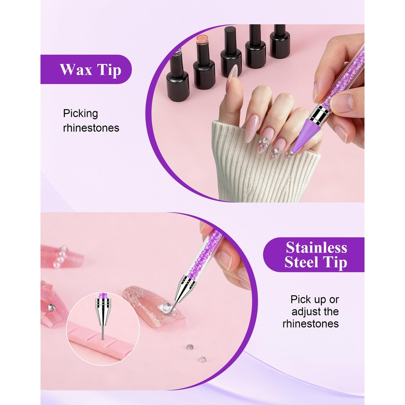 Rhinestone Picker Tool, Wax Pencil for Rhinestones Tool, Dual-ended DIY