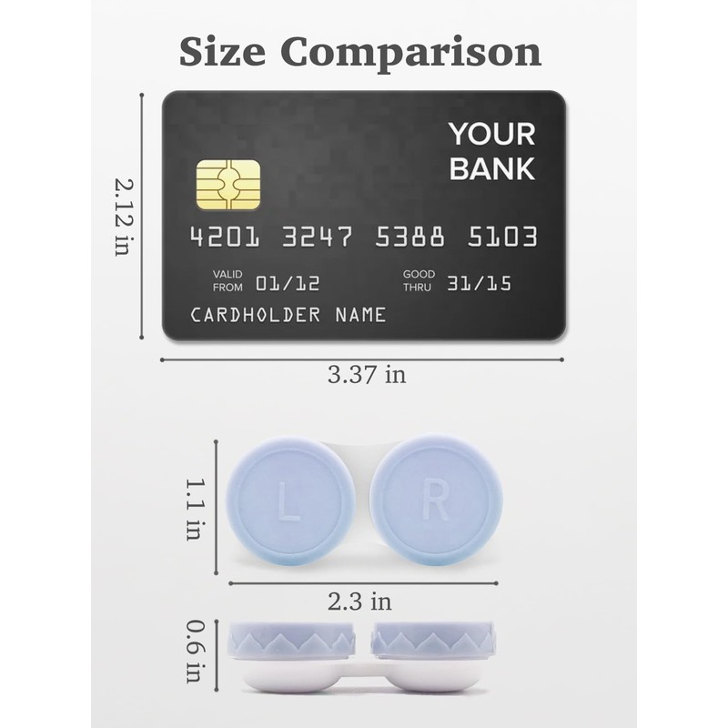 Vastsoon 4 Pack Contact Lens Case, Contact Solution Soaking Case