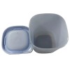 Tupperware Square Round Mini Container 3oz 110ml x2 Blue Matching