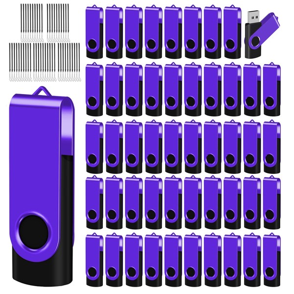 EASTBULL 4GB USB Flash Drive 50 Pack with Lanyards -
