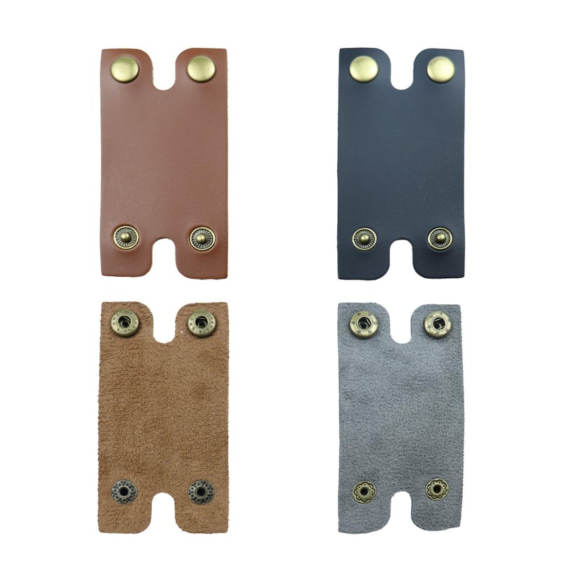 Eruceky 2 x Leather Safety Razor Covers, Double Edge Razor