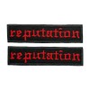 Generic 2PCS Red Reputation Patches Iron On Patches for Backpacks,