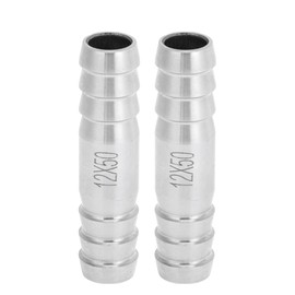 HOPESPANNER Hose Barb Fittings for Air Water Oil Gas Fuel 15/32" Hose Barb Tubing Connector 304 Stainless Steel 2 Pcs