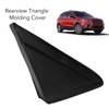 Rearview Triangle Molding Cover Black Front Mirror Side Corner Triangle
