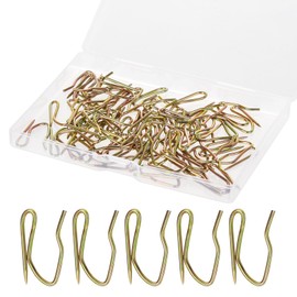 58 Pcs Mini Metal Curtain Hooks, Nydotd Rustproof Metal Hooks Heavy-Duty Offset Pin-On Drapery Hooks for Window Curtain, Door Curtain and Shower Curtain (Vintage Bronze, 1 inch)