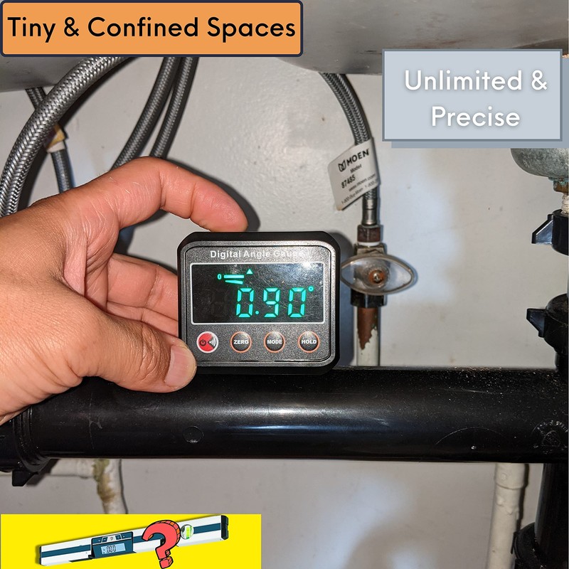 TerraKelvin Digital Angle Gauge/Level/Inclinometer Precision V-Groove with Magnetic Base Niveau