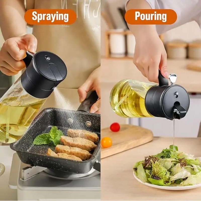 Esodee Kitchen Appliances 2-in-1 Oil Sprayer/Dispensers Bottle (250ML)