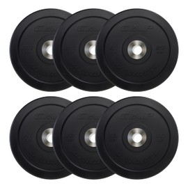 CAP Barbell 100 lb PRO Olympic Bumper Plate Set, Black