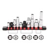 CASOMAN 10-Piece Impact Socket & Flex Socket Set - 10mm,
