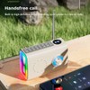 Fahgaer Mini Portable FM Radio Outdoor Solar Radio Bluetooth Speaker