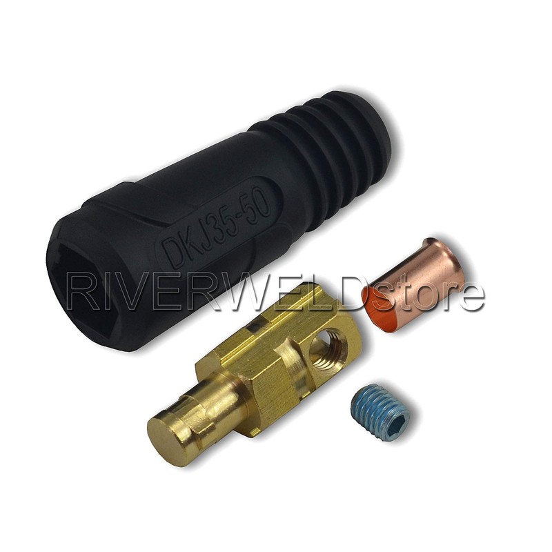 RIVERWELD TIG Welding Cable Panel Connector Plug & Socket Set