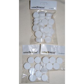 celloexpress Round Flat Rattles 1.2cm x 2.2cm / 12mm x 22mm - Teddy Bear & Soft Toy Making Replacement Rattlers - Pack of 5