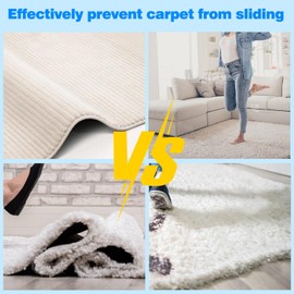 Rug Grippers from Rug to Carpet - Rug Grippers 16 Pcs,Washable & Reusable Rug Grippers for Laminate Floor,Anti-Slip Grippers,Suitable Carpet Grippers for Marble, Wooden Floors & More