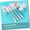 Operitacx 10pcs White Marker Pen White Paint Pen Paints Black