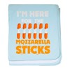CafePress Mozzarella Sticks Cheese Lover Funny Baby Blanket, Super Soft