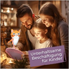 Magicat LCD Writing Board Children's 8.5 Inch Drawing Board Including 6 Colouring Templates I Creative Magic Writing Board for Kids I Great Toy Gift for Girls and Boys for Christmas and Birthday