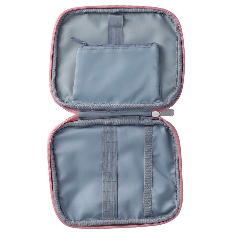 Storage Bag Waterproof Oxford Cloth Pink Lily Portable Household Daily