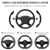 BWBWND 2 PCS Steering Wheel Cover, Segmented Car Wheel Covers