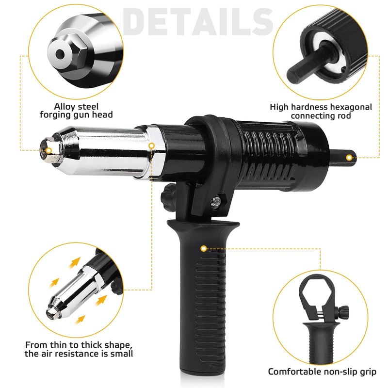 FSWWSF Rivet Attachment for Cordless Screwdrivers and Drills Rivet Pliers