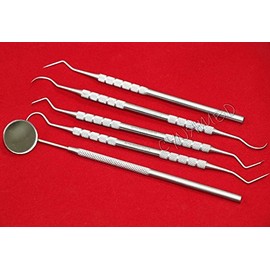 German Stainless Dental Dentist Pick Tool Kit 5 Piece-A+ Quality