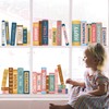 DECOWALL CDS9-9006 Boho Book Window Stickers Boho Book Print Window