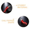 LIFKOME 2pcs Chili Pepper Brooch Pin Unique Vegetable Lapel Pins
