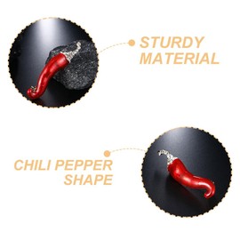 LIFKOME 2pcs Chili Pepper Brooch Pin Unique Vegetable Lapel Pins for Festivals Office and Parties Durable Enamel Finish with Secure Pin Mechanism Great Present Idea