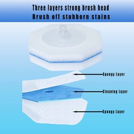 Wand Replacement Heads,Disposable Spone Head Compatible with Clorox Wand Refills,Pack of 50