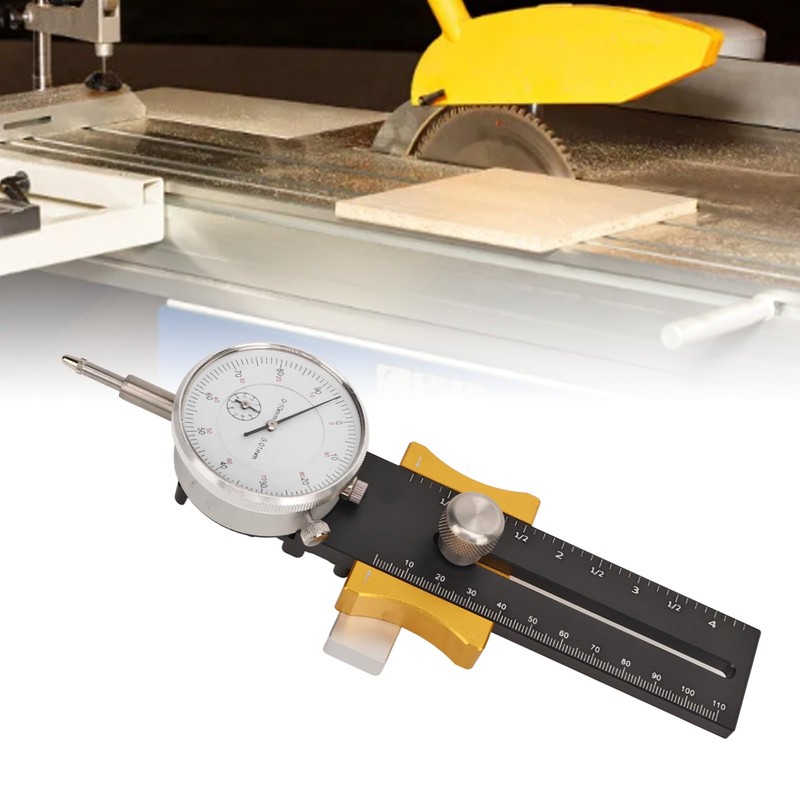 Fafeicy Table Saw Gauge, Woodworking Table Saw Gauge Adjustable Calibration