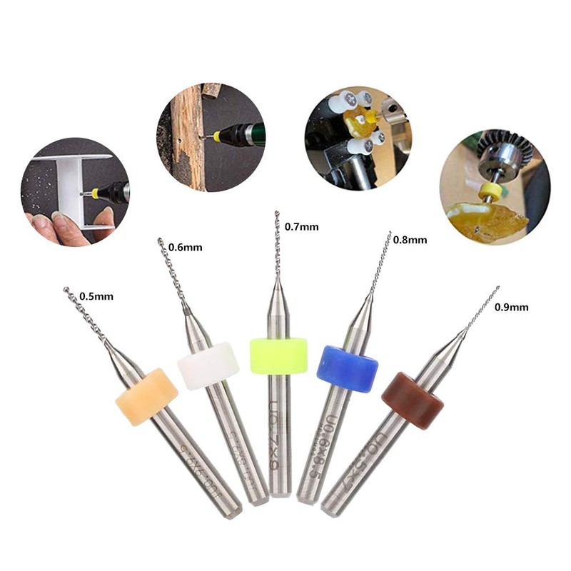 Qiilu PCB Drill Bit, Micro Drill Bit, High Hardness, Abrasion