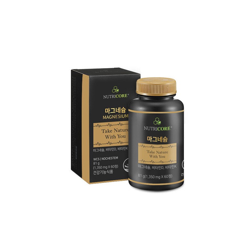 NutriCore 뉴트리코어(백) (뉴트리코어)마그네슘(1350mg X 60정) NutriCore Magnesium (1350mg X 60