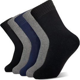 VoJoPi 5 Pairs Warm Thermal Socks for Men Thick Wool Hiking Winter Warm Socks Moisture Wicking Cozy Socks for Cold Weather