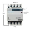 Lighting Contactor 60 Amp 4 Pole 120V Coil, 30A, 40A