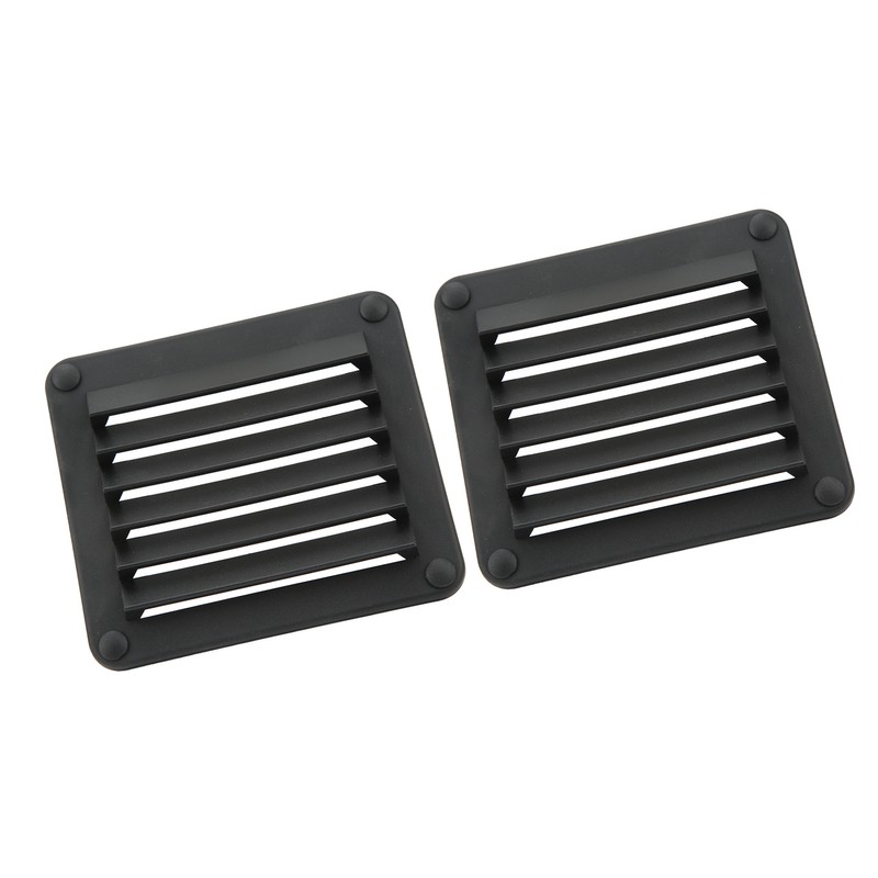 2pcs Air Vent Ventilation Opening Side Exhaust Port Rectangular Ventilation