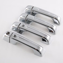 eLoveQ Chrome Door Handle Cover for 2019-2023 Ram 1500 with 2 Keyless Holes