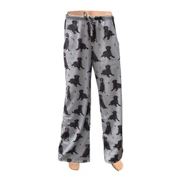 Black Lab Unisex Lightweight Cotton Blend Pajama Bottoms – Super Soft and Comfortable – Perfect for Black Lab Gifts (Large)