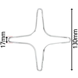 SPARES2GO Universal Gas Hob Pan Support Moka Trivet Stand (Small, 130mm, Pack of 2)