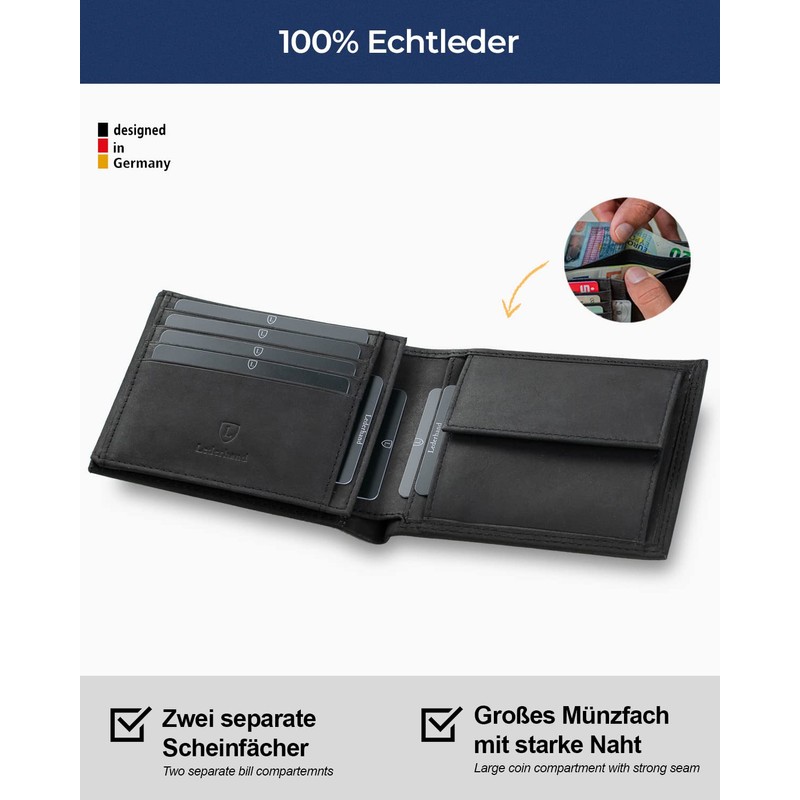 Lederhand iClassy Landscape, black, Classic