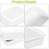 Doryh 3 Pack Commercial Bus Tubs with Lids, 13 L
