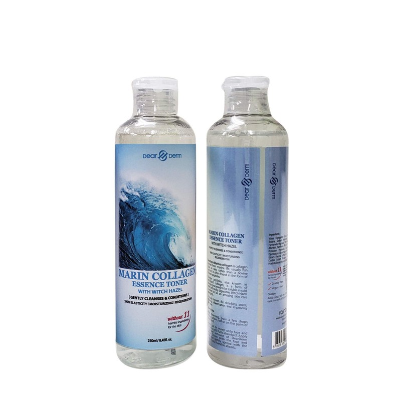 Dearderm Skincare Essence Face Toner 8.45fl.oz/250ml (With Witch Hazel) (Marine