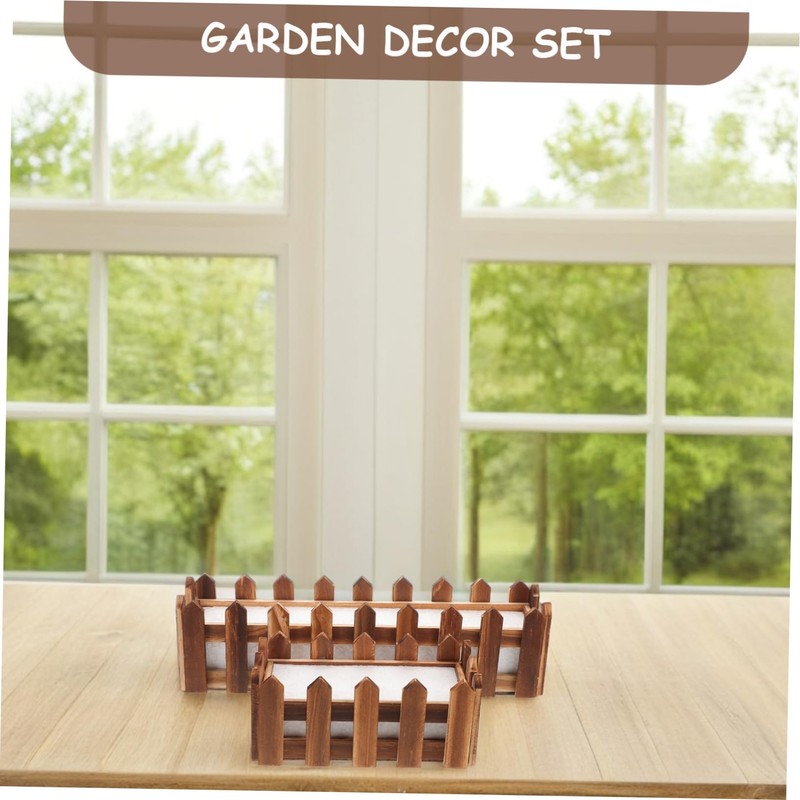 Operitacx 2pcs Rustic Rectangular Flower Pot with Foam Insert for