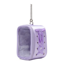 Wigo Women's Side Lace-Up Sewn Pouch, L Purple