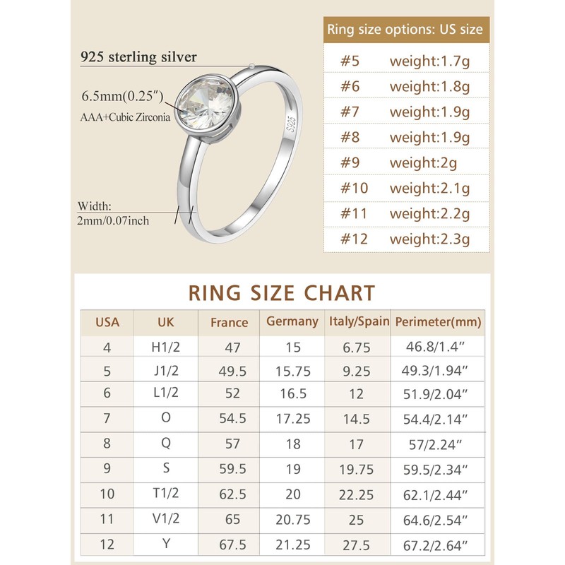 FindChic 925 Silver Cubic Zirconia Heart / Round / Square
