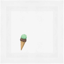 'Double Scoop Ice Cream Cone' Cotton Napkin/Dinner Cloth (NK00042762)
